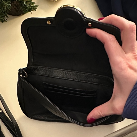 Tory Burch Black Leather Wristlet - Picture 4 of 4